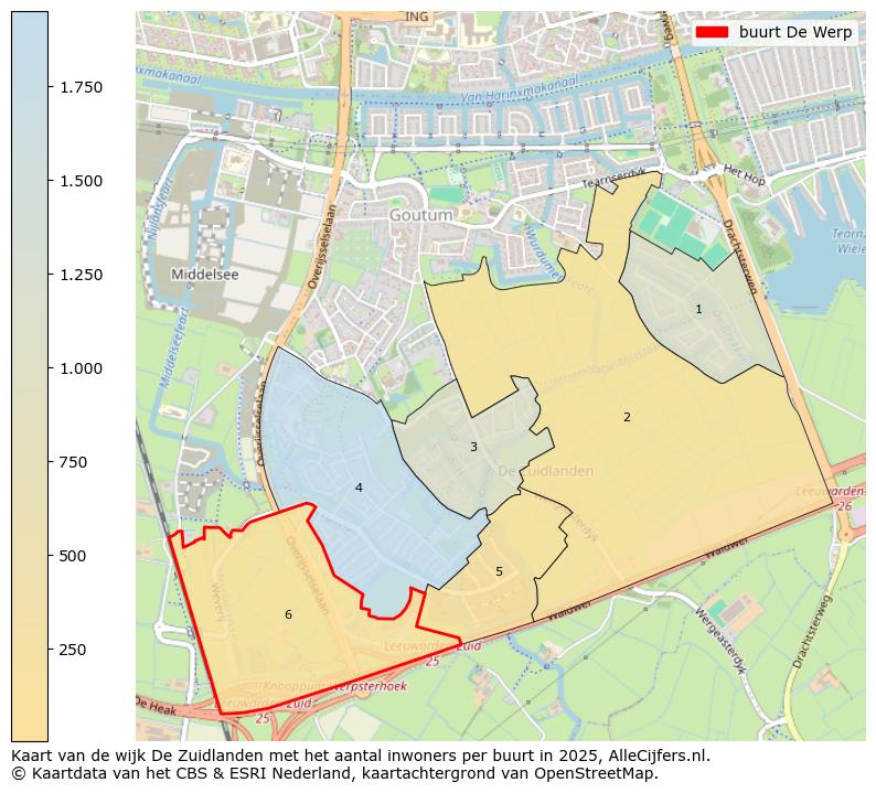 Afbeelding van de buurt De Werp op de kaart.
