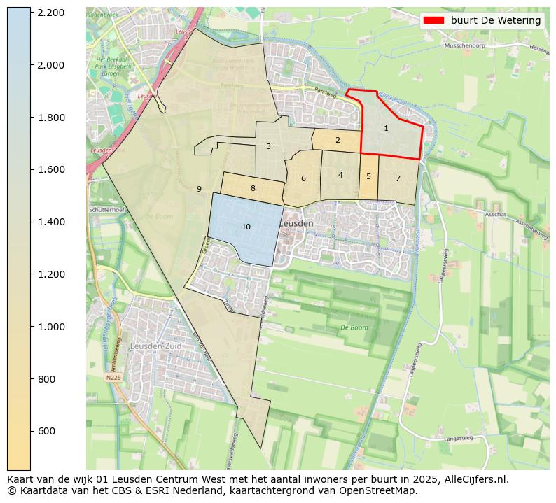 Afbeelding van de buurt De Wetering op de kaart.