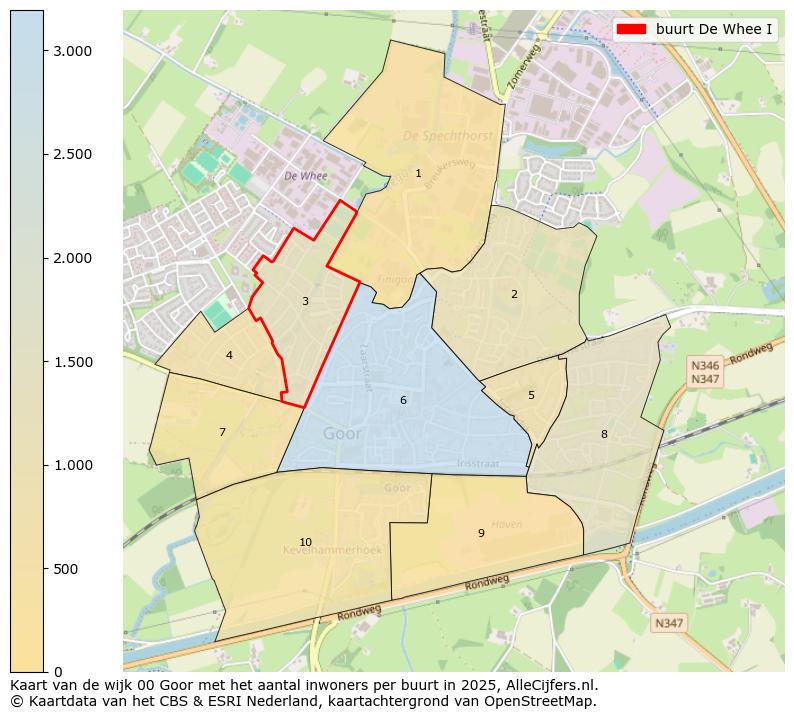 Afbeelding van de buurt De Whee I op de kaart.