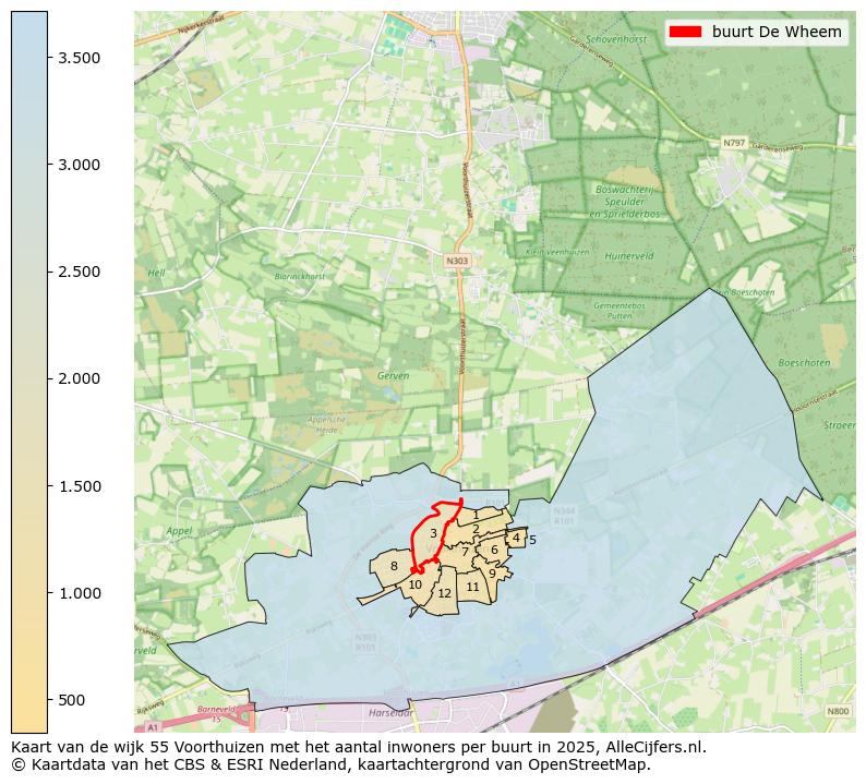 Afbeelding van de buurt De Wheem op de kaart.