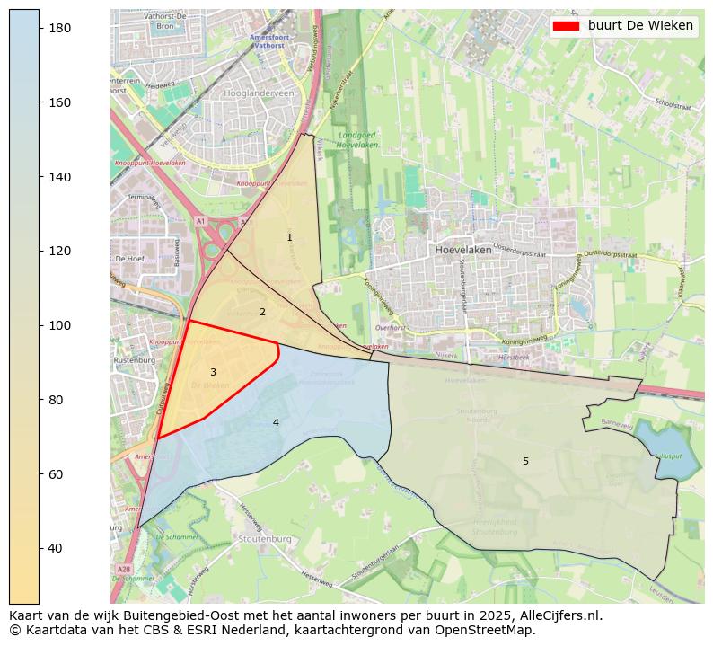 Afbeelding van de buurt De Wieken op de kaart.
