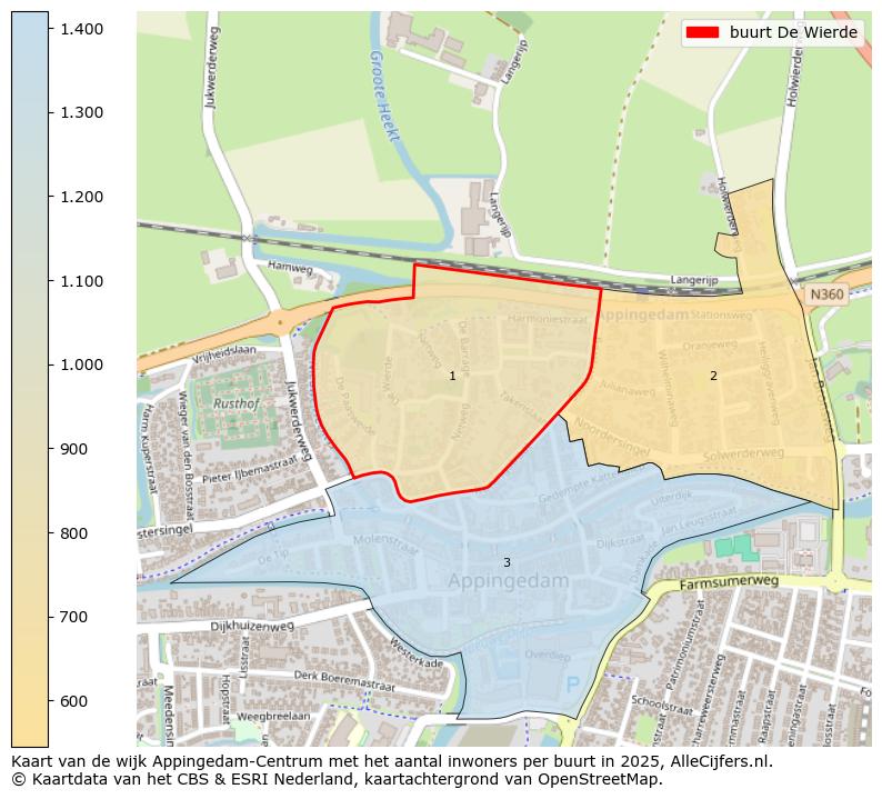 Afbeelding van de buurt De Wierde op de kaart.