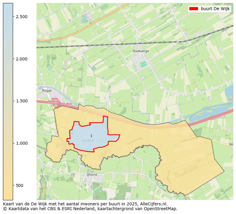 Afbeelding van de buurt De Wijk op de kaart.