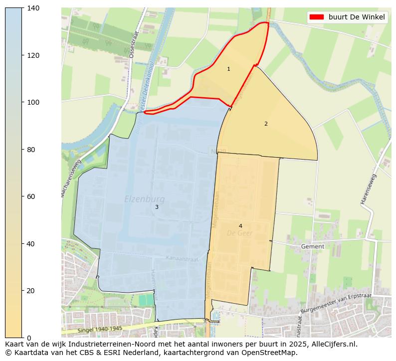 Afbeelding van de buurt De Winkel op de kaart.