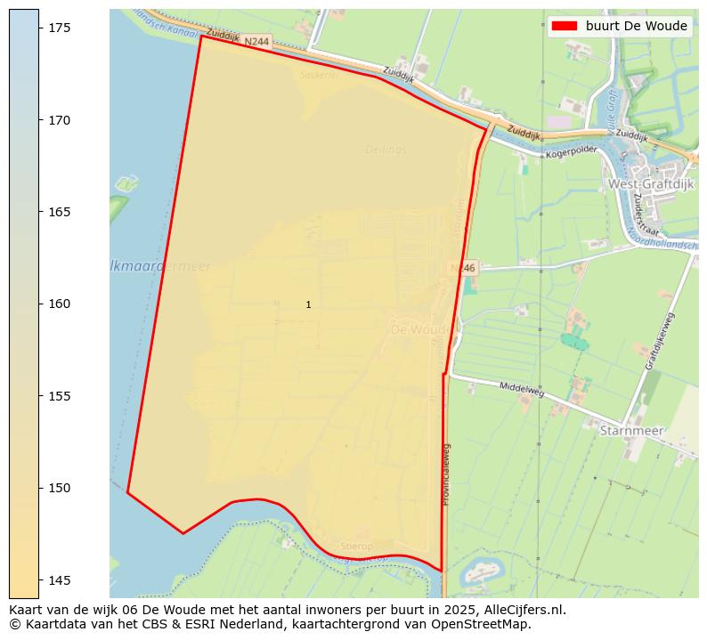 Afbeelding van de buurt De Woude op de kaart.