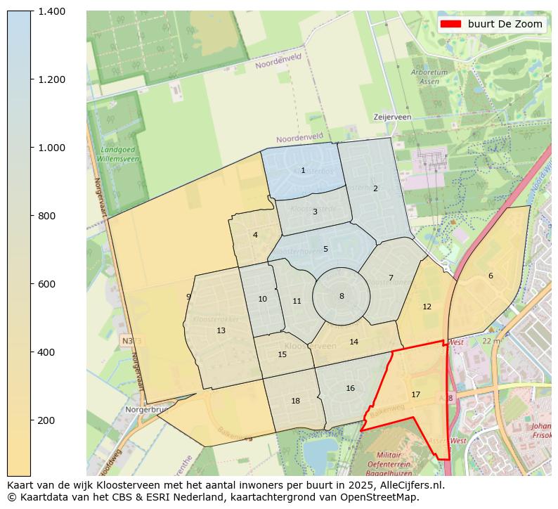 Afbeelding van de buurt De Zoom op de kaart.