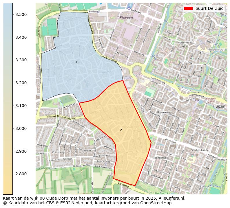 Afbeelding van de buurt De Zuid op de kaart.