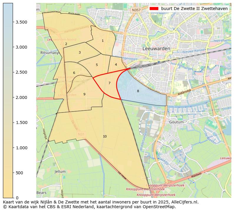 Afbeelding van de buurt De Zwette II Zwettehaven op de kaart.