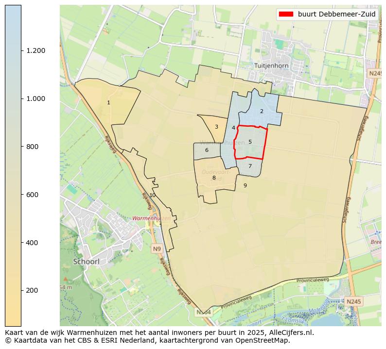 Afbeelding van de buurt Debbemeer-Zuid op de kaart.