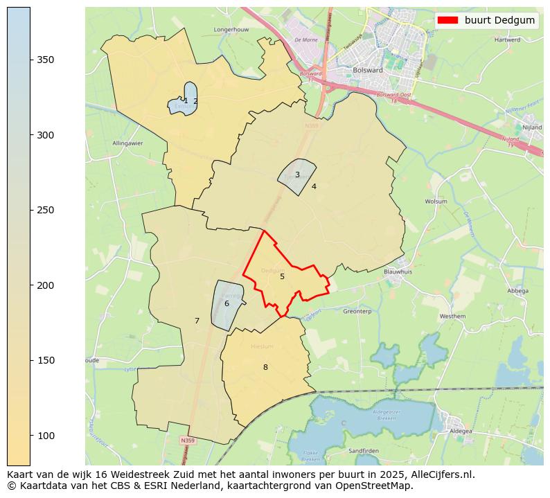 Afbeelding van de buurt Dedgum op de kaart.