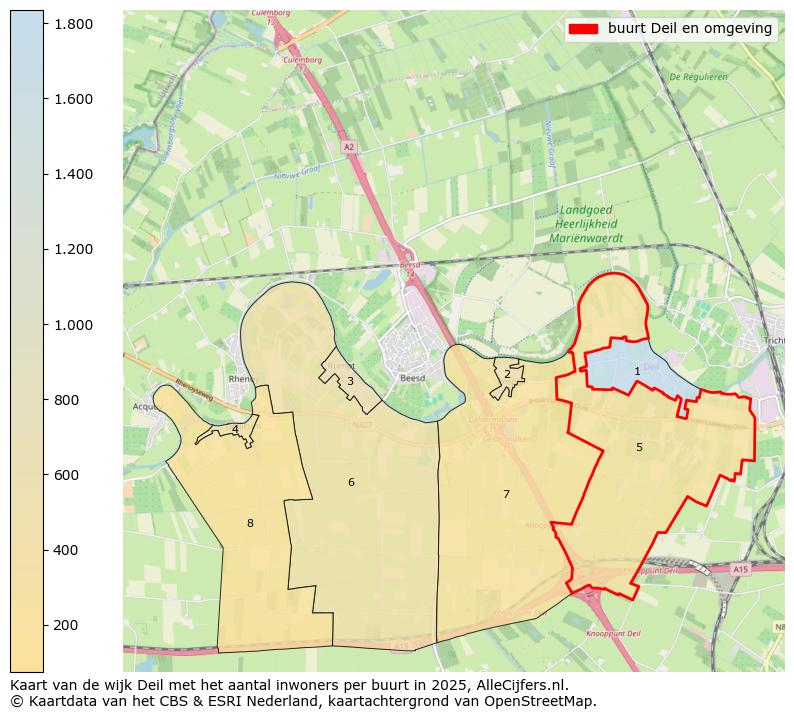 Afbeelding van de buurt Deil en omgeving op de kaart.