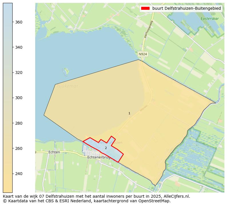Afbeelding van de buurt Delfstrahuizen-Buitengebied op de kaart.