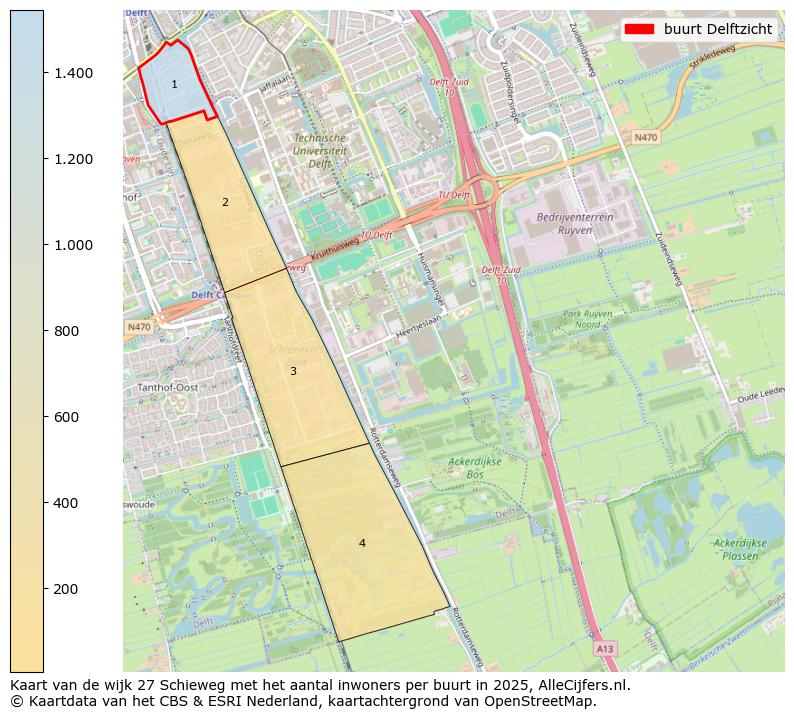 Afbeelding van de buurt Delftzicht op de kaart.