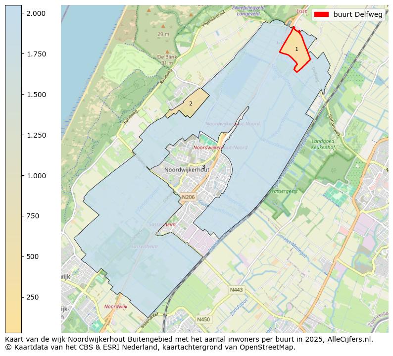 Afbeelding van de buurt Delfweg op de kaart.