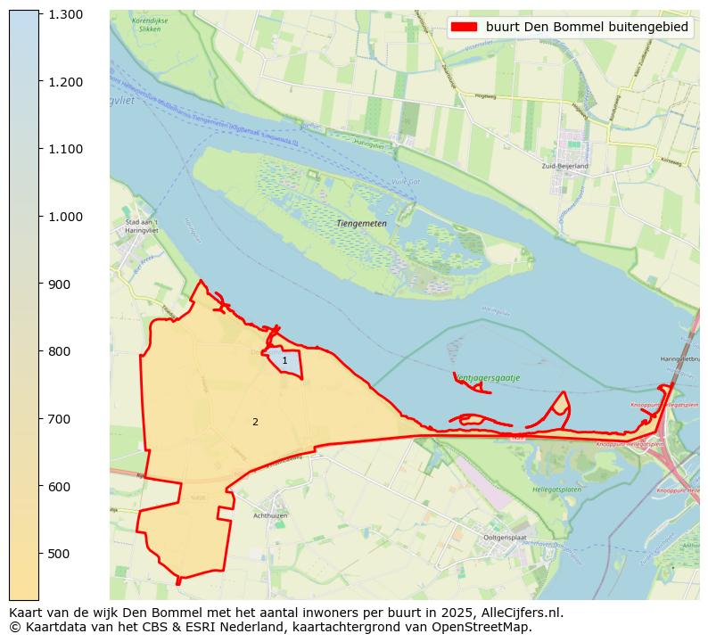 Afbeelding van de buurt Den Bommel buitengebied op de kaart.