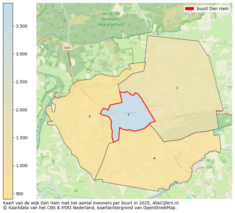 Afbeelding van de buurt Den Ham op de kaart.