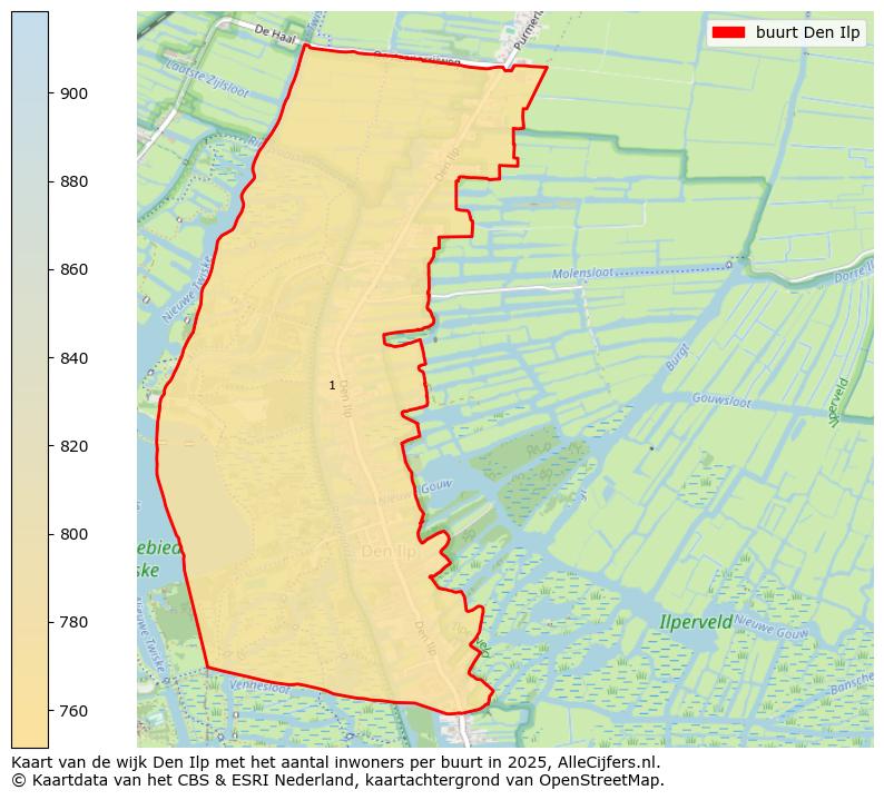 Afbeelding van de buurt Den Ilp op de kaart.