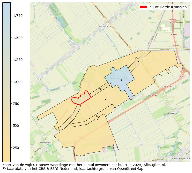 Afbeelding van de buurt Derde Kruisdiep op de kaart.