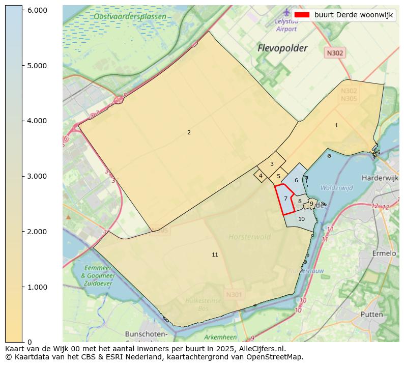 Afbeelding van de buurt Derde woonwijk op de kaart.