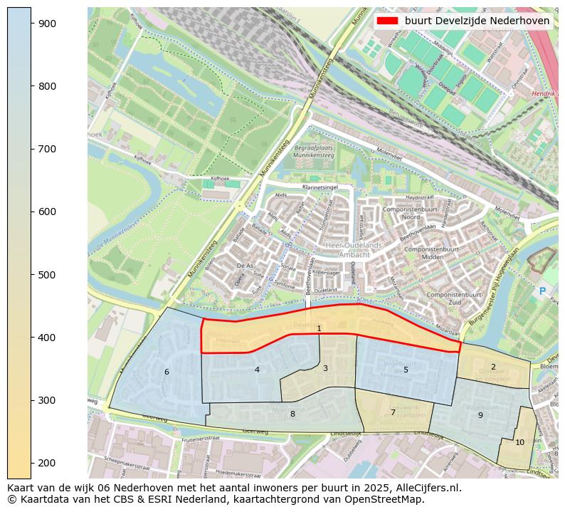 Afbeelding van de buurt Develzijde Nederhoven op de kaart.