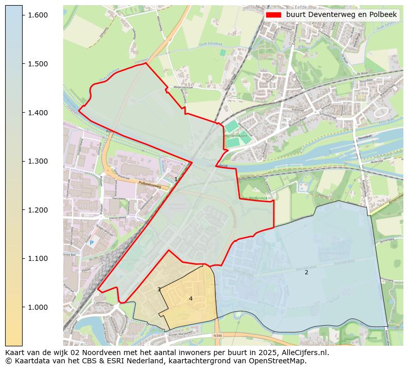 Afbeelding van de buurt Deventerweg en Polbeek op de kaart.