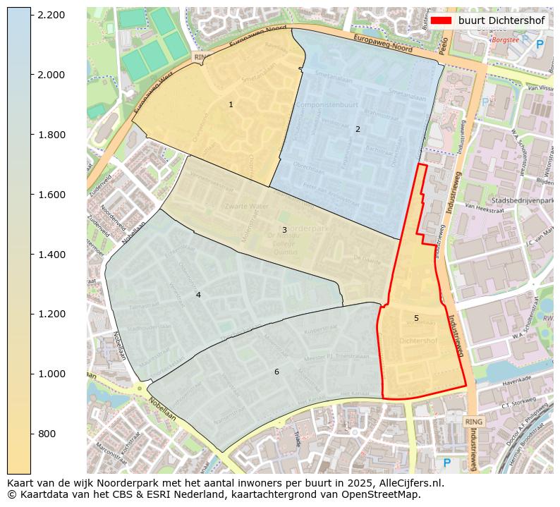 Afbeelding van de buurt Dichtershof op de kaart.