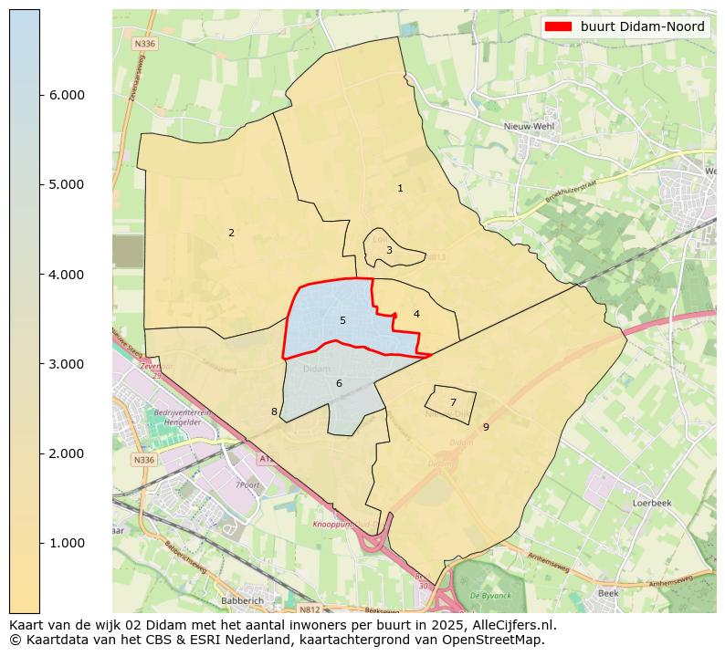 Afbeelding van de buurt Didam-Noord op de kaart.