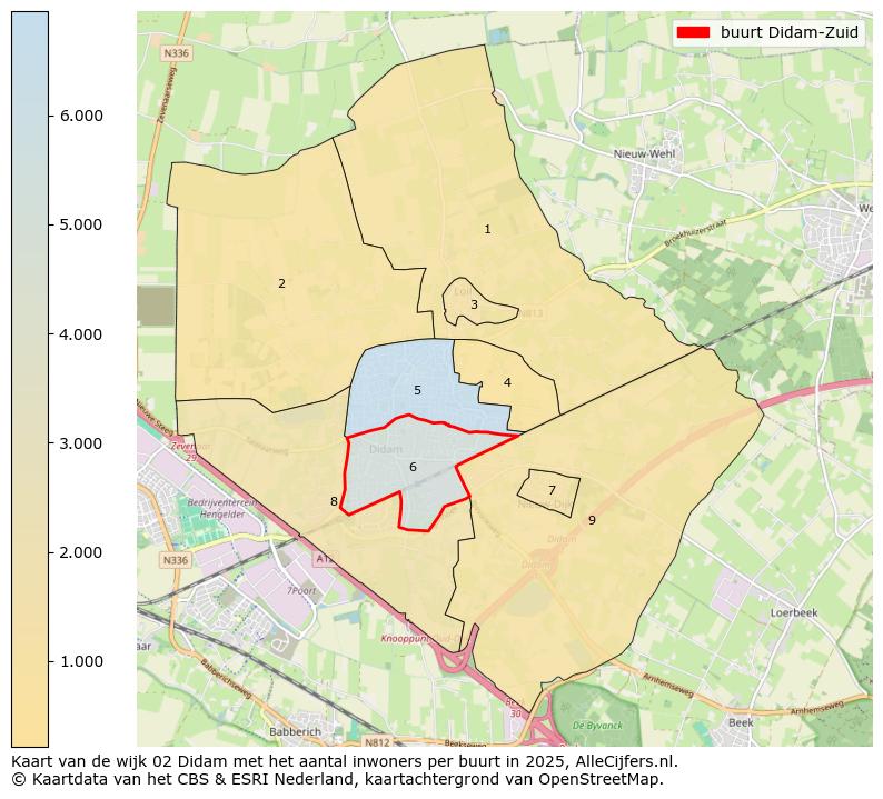 Afbeelding van de buurt Didam-Zuid op de kaart.