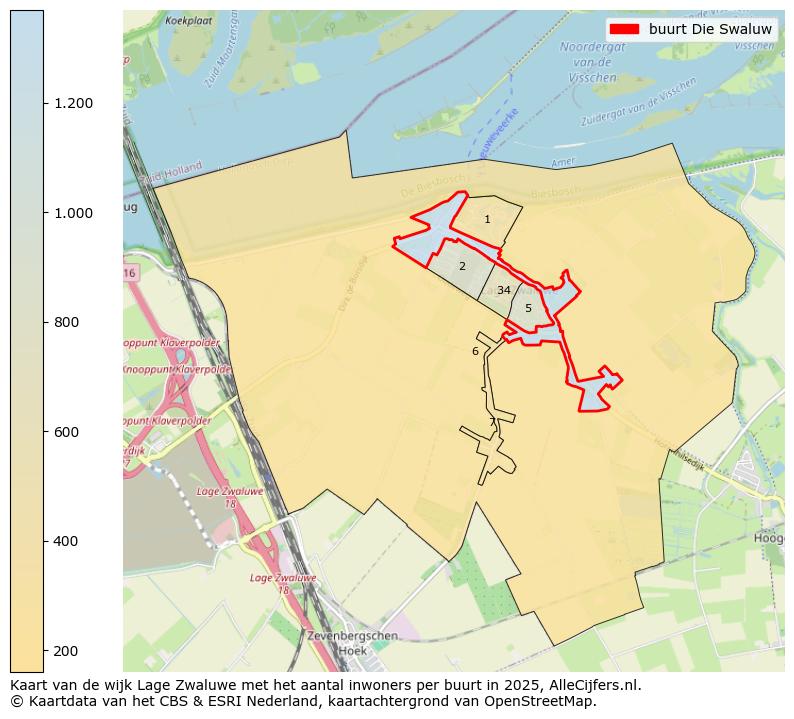 Afbeelding van de buurt Die Swaluw op de kaart.