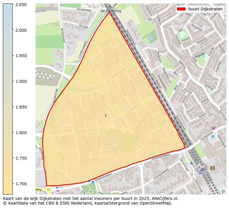 Afbeelding van de buurt Dijkstraten op de kaart.