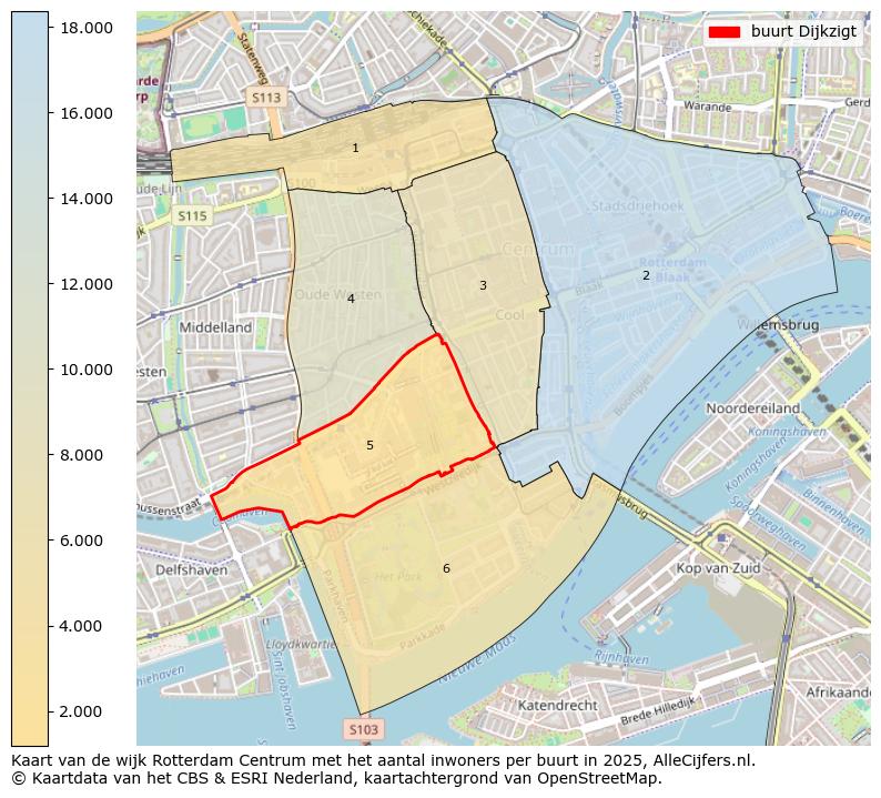 Afbeelding van de buurt Dijkzigt op de kaart.