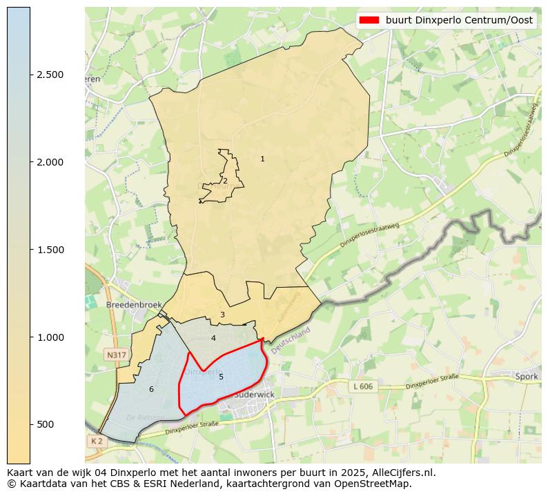 Afbeelding van de buurt Dinxperlo Centrum/Oost op de kaart.