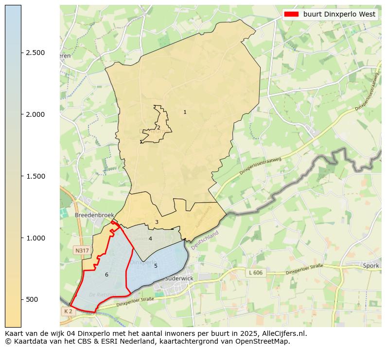 Afbeelding van de buurt Dinxperlo West op de kaart.