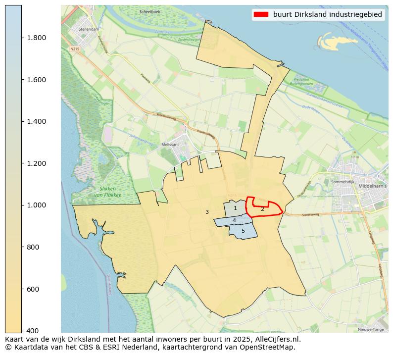 Afbeelding van de buurt Dirksland industriegebied op de kaart.