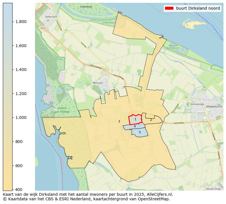 Afbeelding van de buurt Dirksland noord op de kaart.