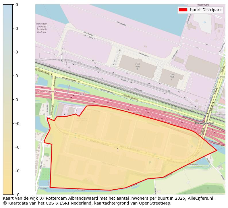 Afbeelding van de buurt Distripark op de kaart.