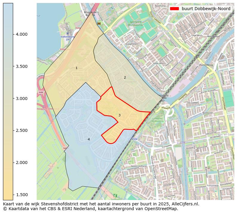 Afbeelding van de buurt Dobbewijk-Noord op de kaart.