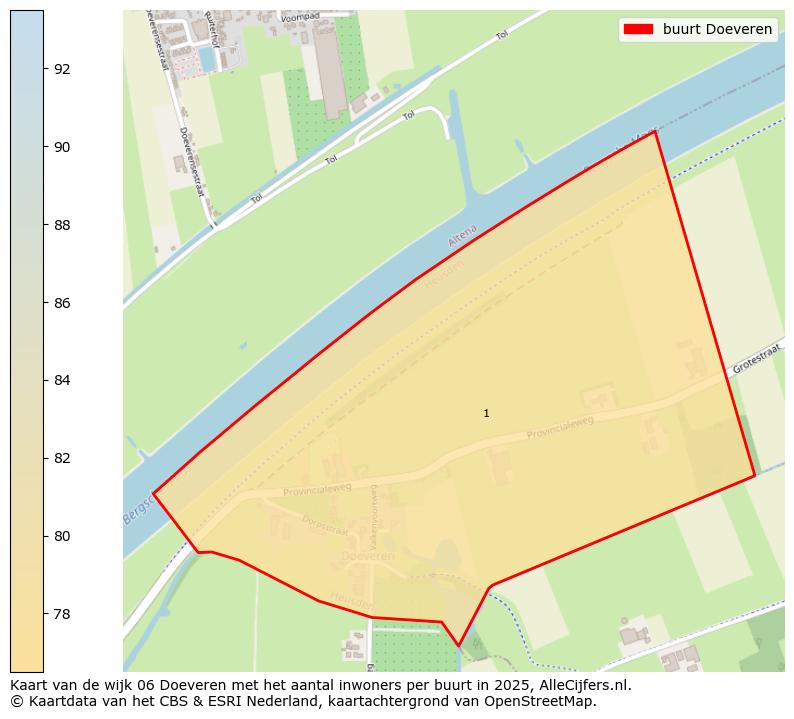Afbeelding van de buurt Doeveren op de kaart.