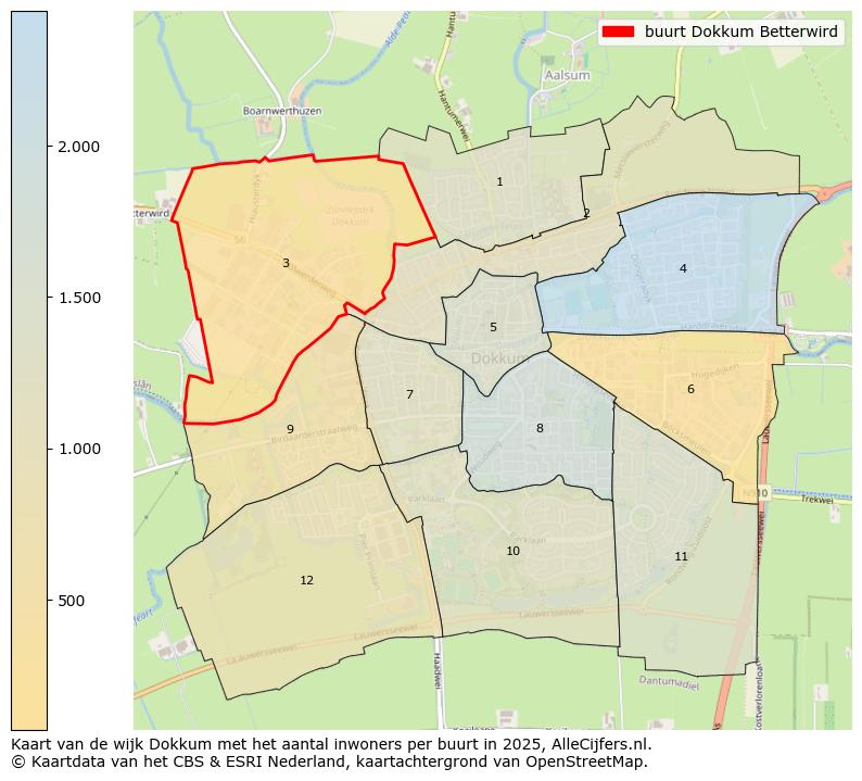 Afbeelding van de buurt Dokkum Betterwird op de kaart.