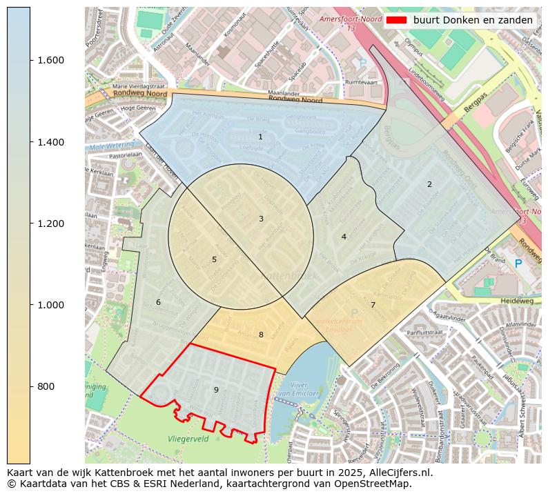 Afbeelding van de buurt Donken en zanden op de kaart.