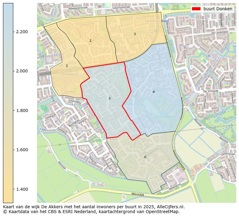 Afbeelding van de buurt Donken op de kaart.
