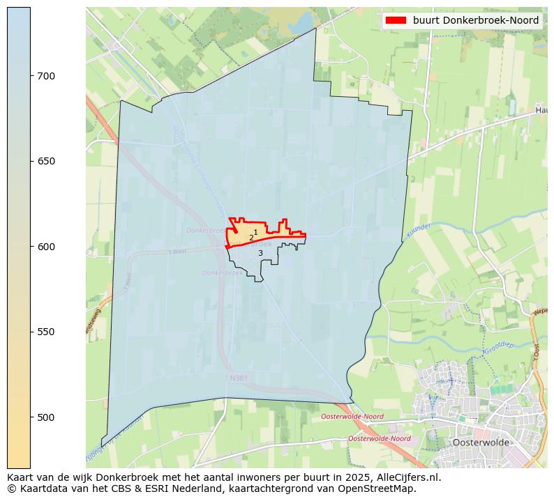 Afbeelding van de buurt Donkerbroek-Noord op de kaart.