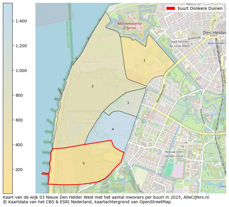 Afbeelding van de buurt Donkere Duinen op de kaart.