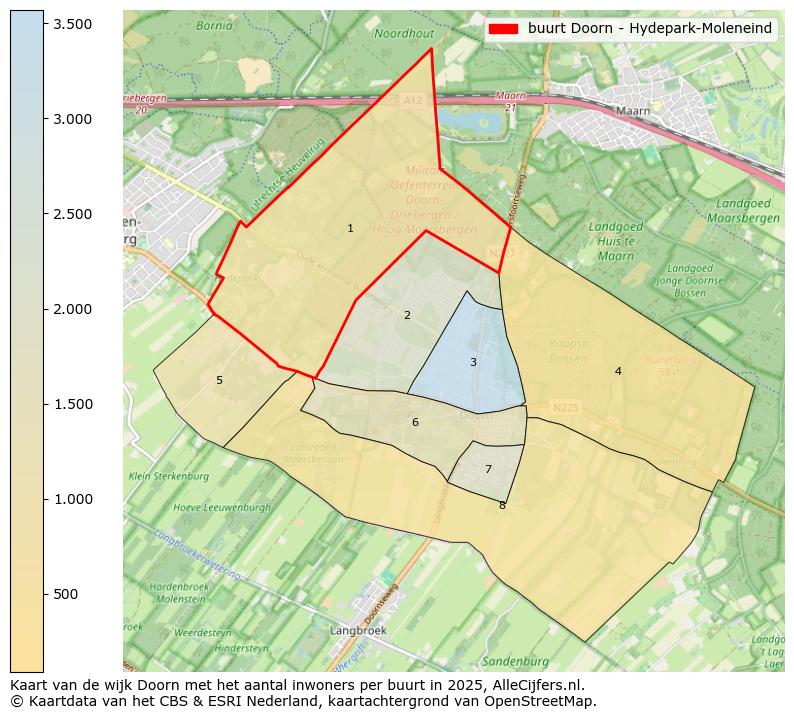 Afbeelding van de buurt Doorn - Hydepark-Moleneind op de kaart.