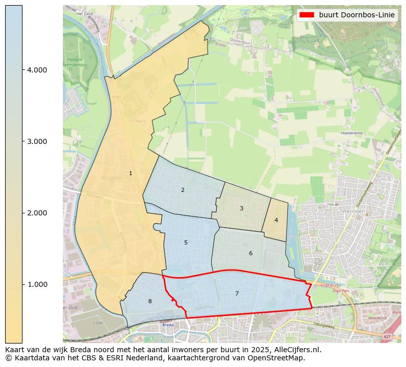 Afbeelding van de buurt Doornbos-Linie op de kaart.