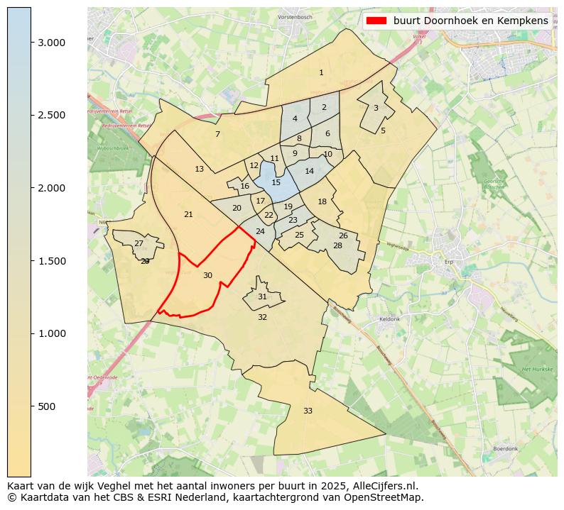 Afbeelding van de buurt Doornhoek en Kempkens op de kaart.