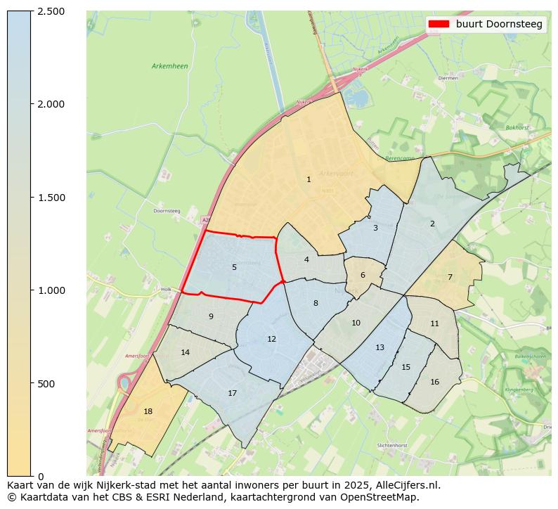 Afbeelding van de buurt Doornsteeg op de kaart.