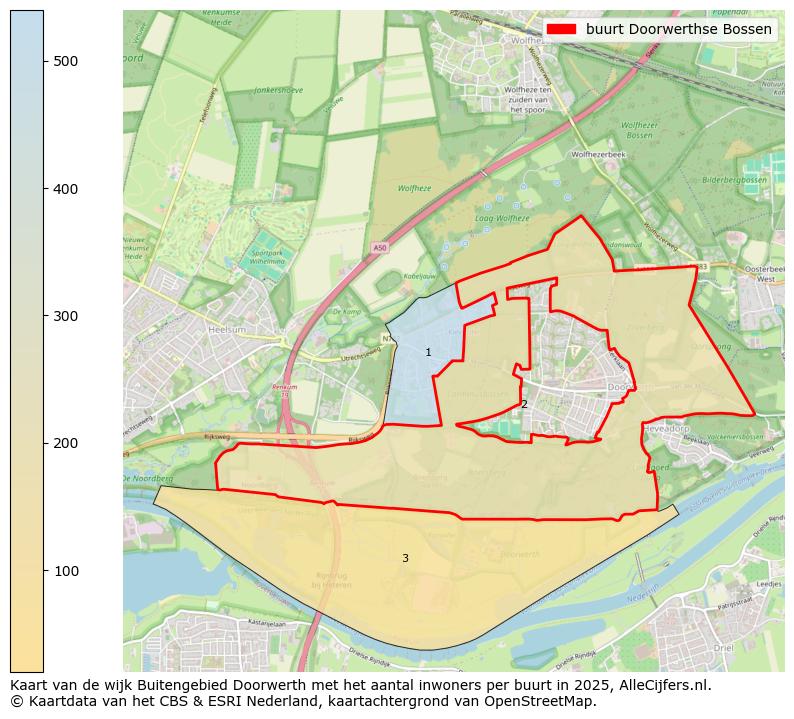 Afbeelding van de buurt Doorwerthse Bossen op de kaart.