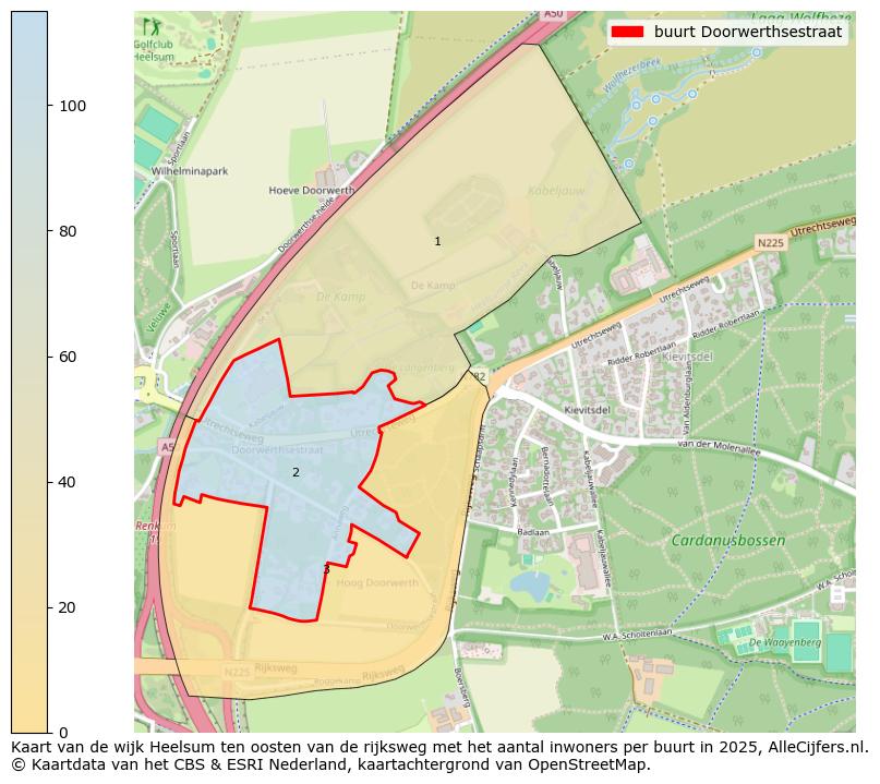 Afbeelding van de buurt Doorwerthsestraat op de kaart.