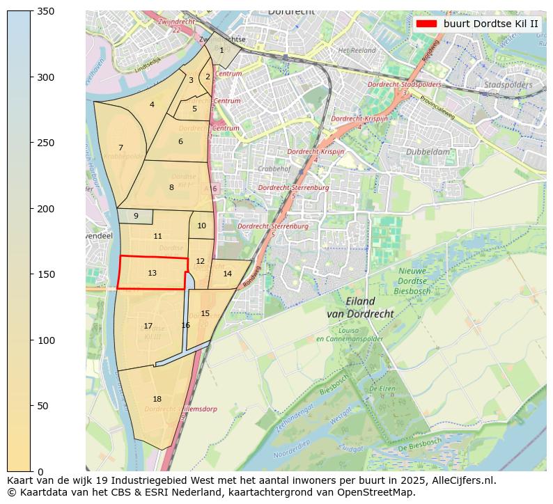 Afbeelding van de buurt Dordtse Kil II op de kaart.